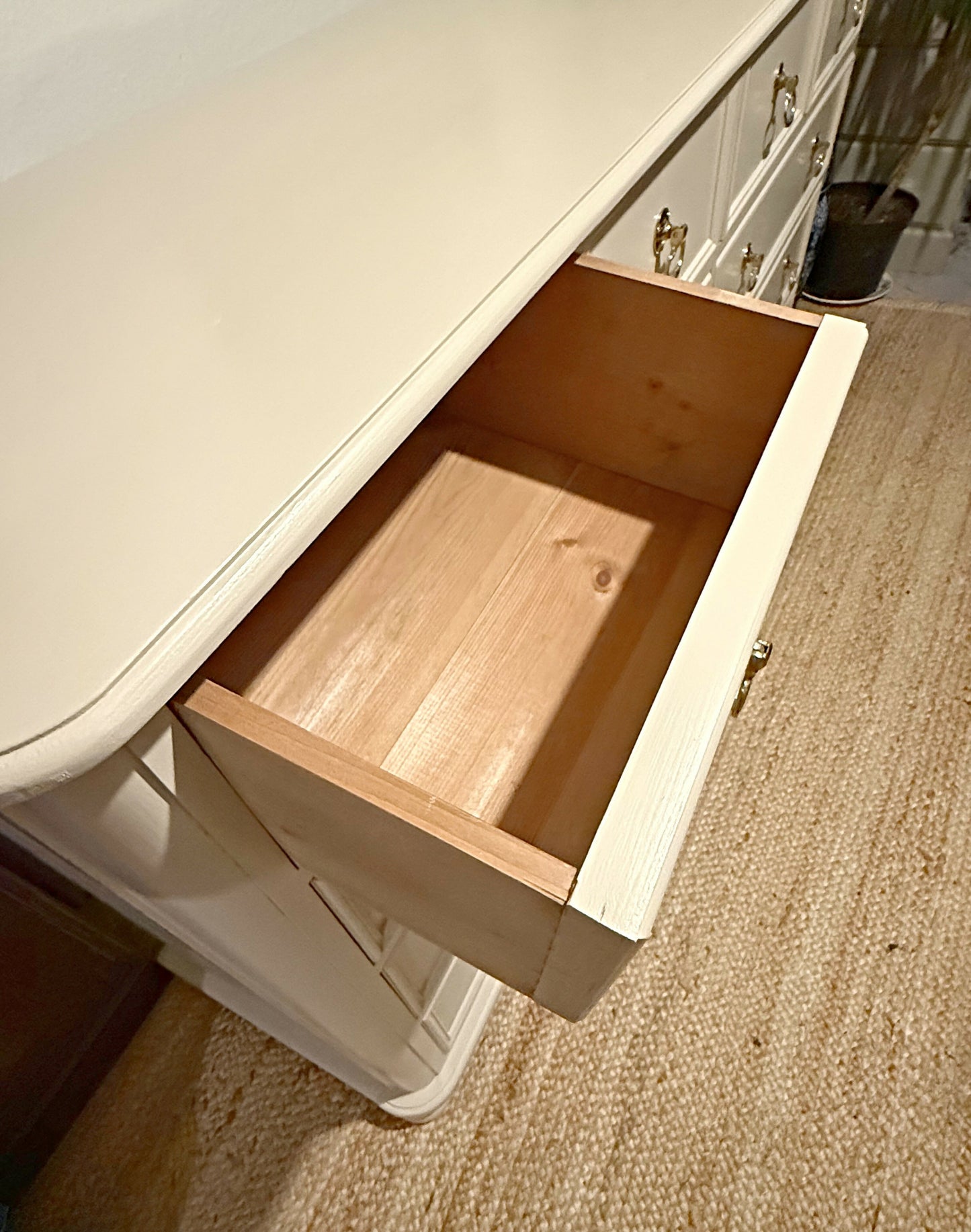 Newly refurbished extra large chest of drawers sideboard dovetail joints bank of drawers