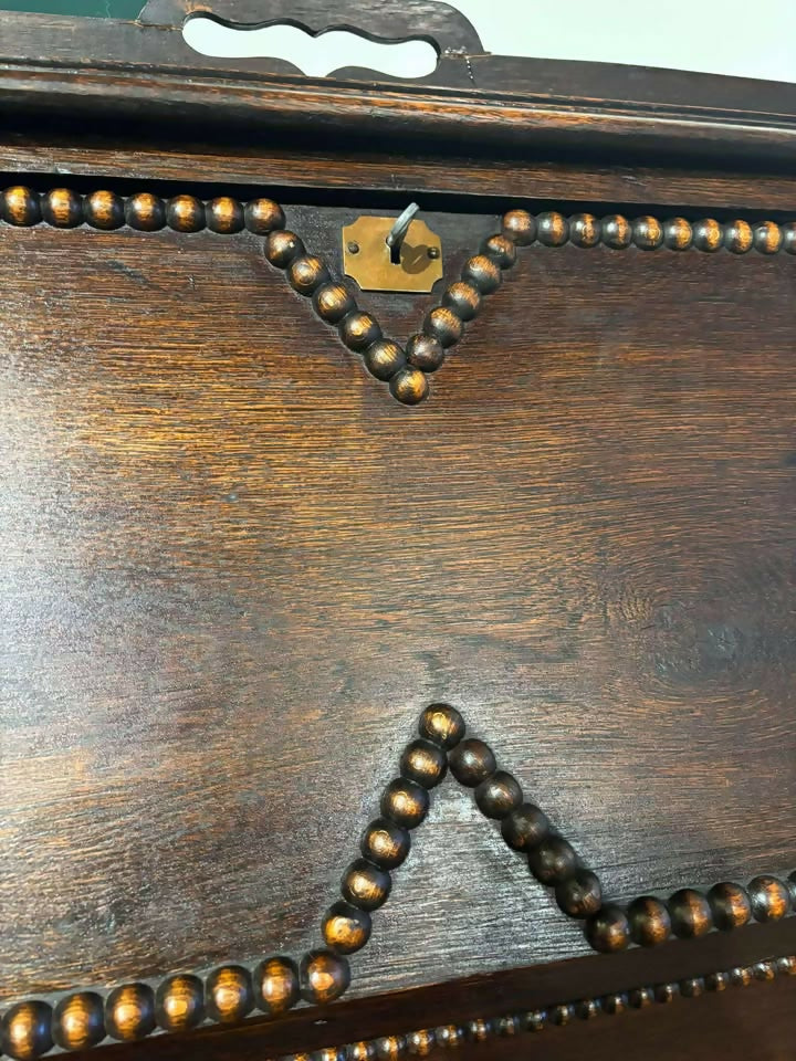 Vintage Students Dark Oak Bureauas