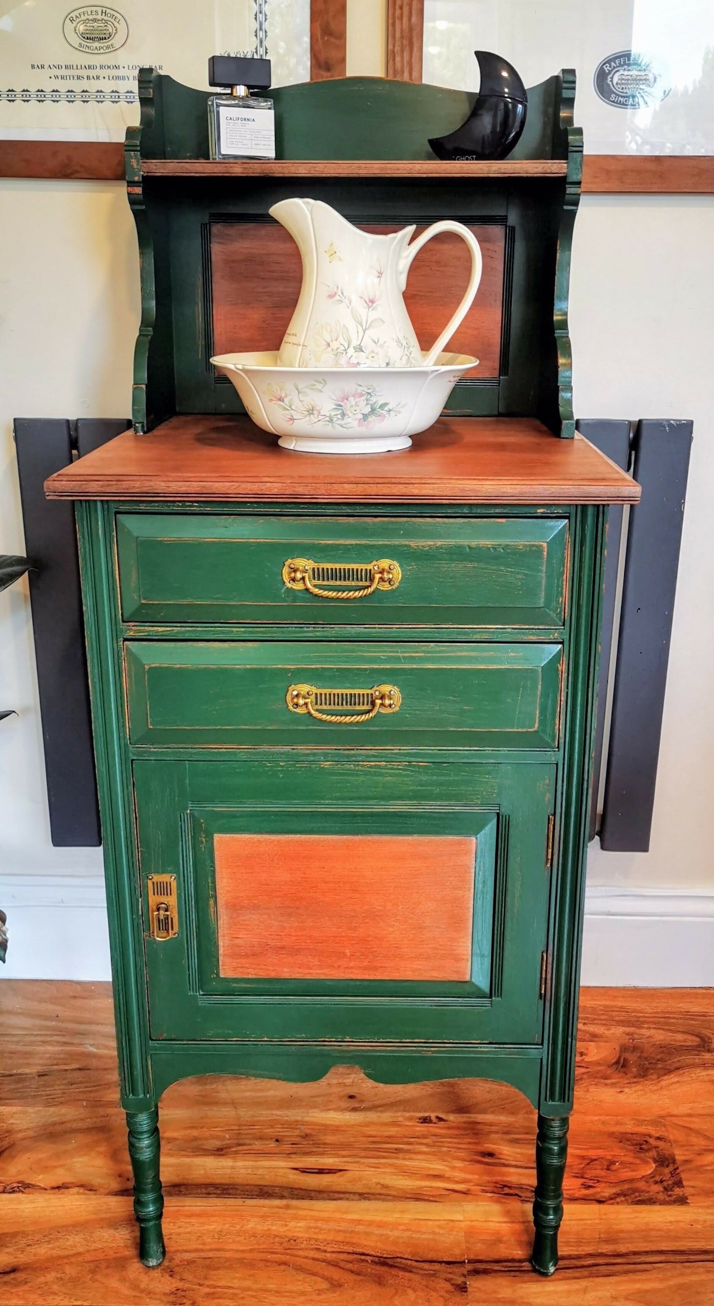 Small Vintage Washstand or Free Standing Kitchen Unit