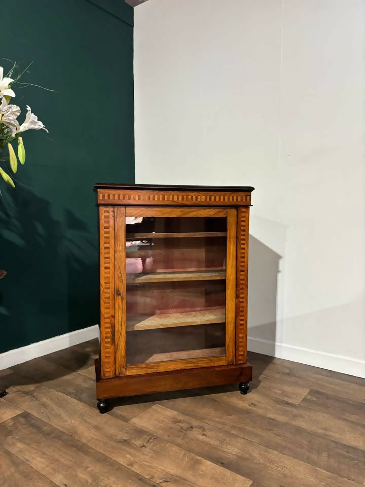 Victorian Inlaid Mahogany and walnut Side Cabinet4