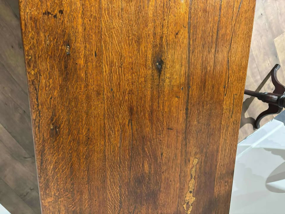 Large Early 20th Century Barley Twist Oak Preparation Table