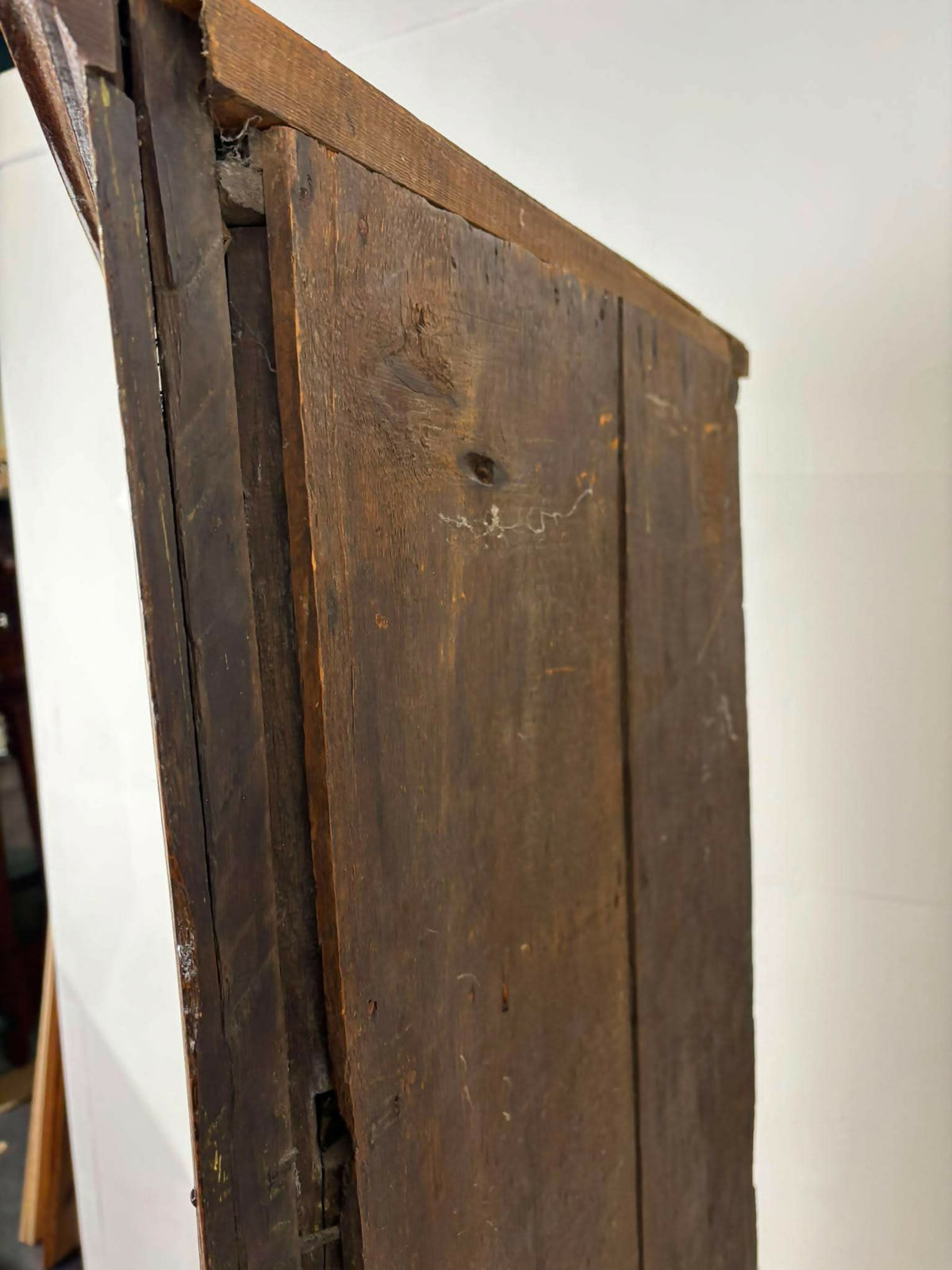 Antique Oak Corner Cupboard on Stand