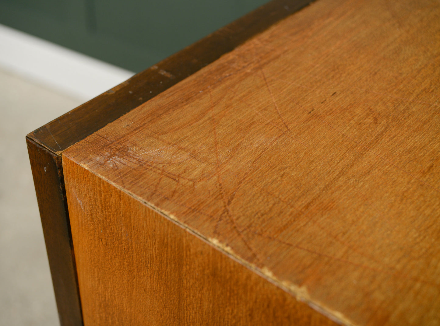 Ladderax Teak Vinyl Cabinet - Modular Cabinet