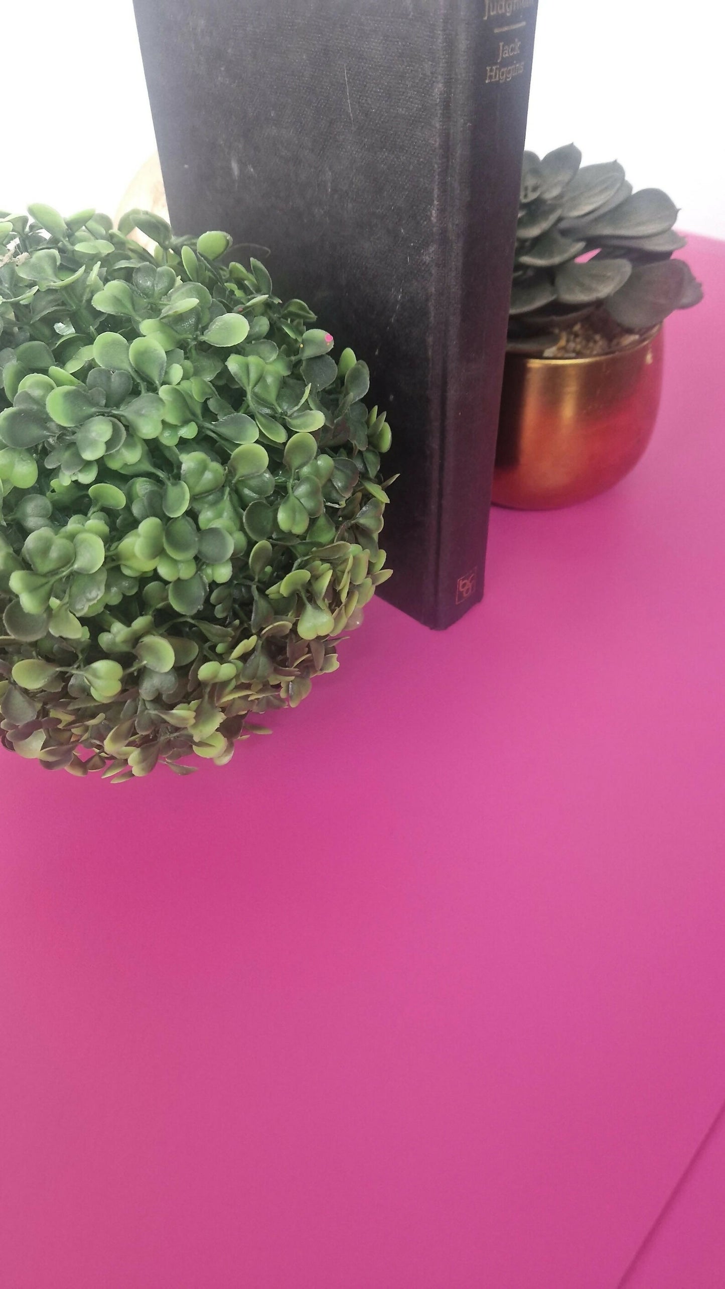 Stag chest of drawers in hot pink and gold