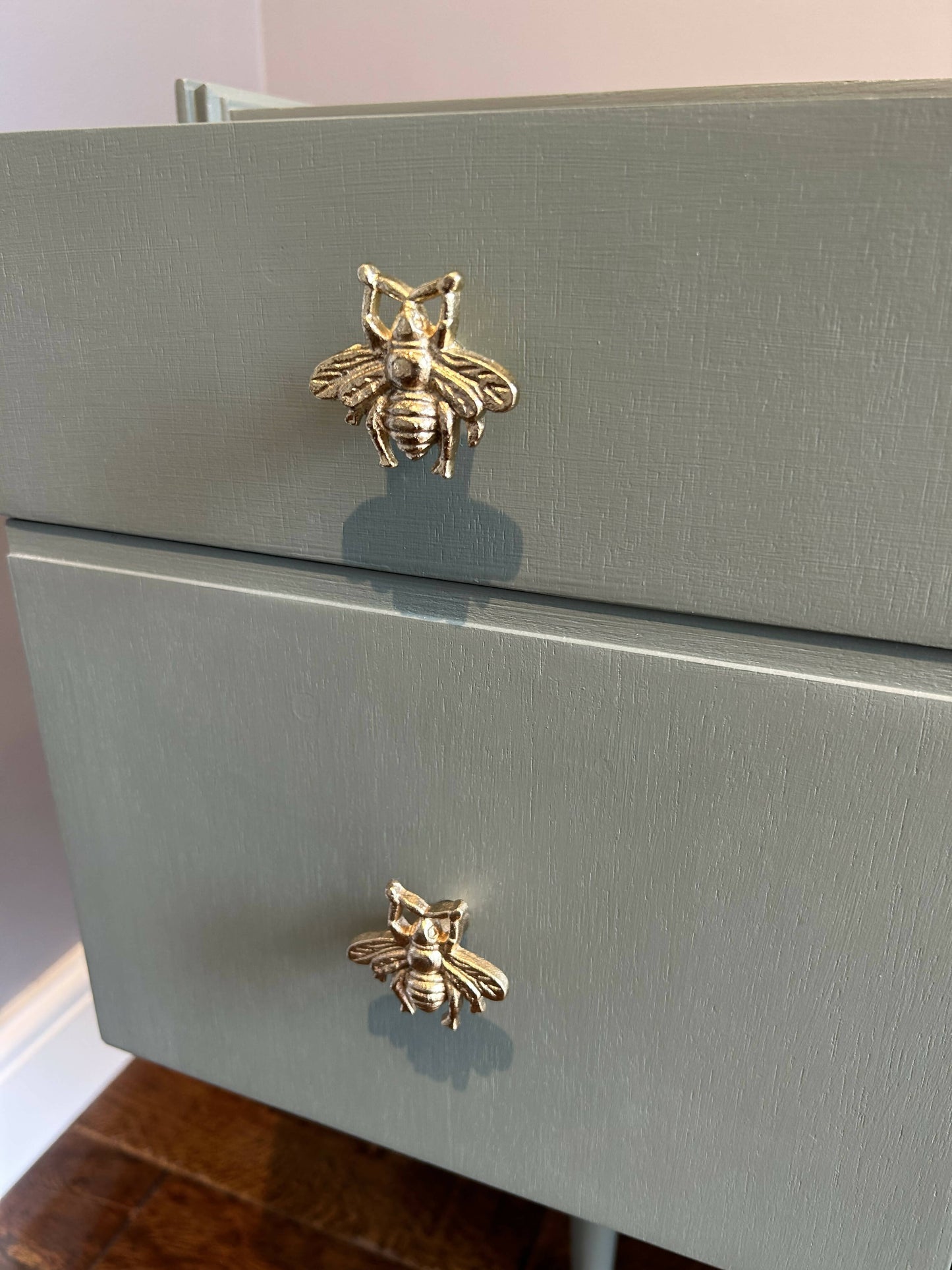 **NOW SOLD**Restyled Meredew furniture sideboard in Serenity green Satin