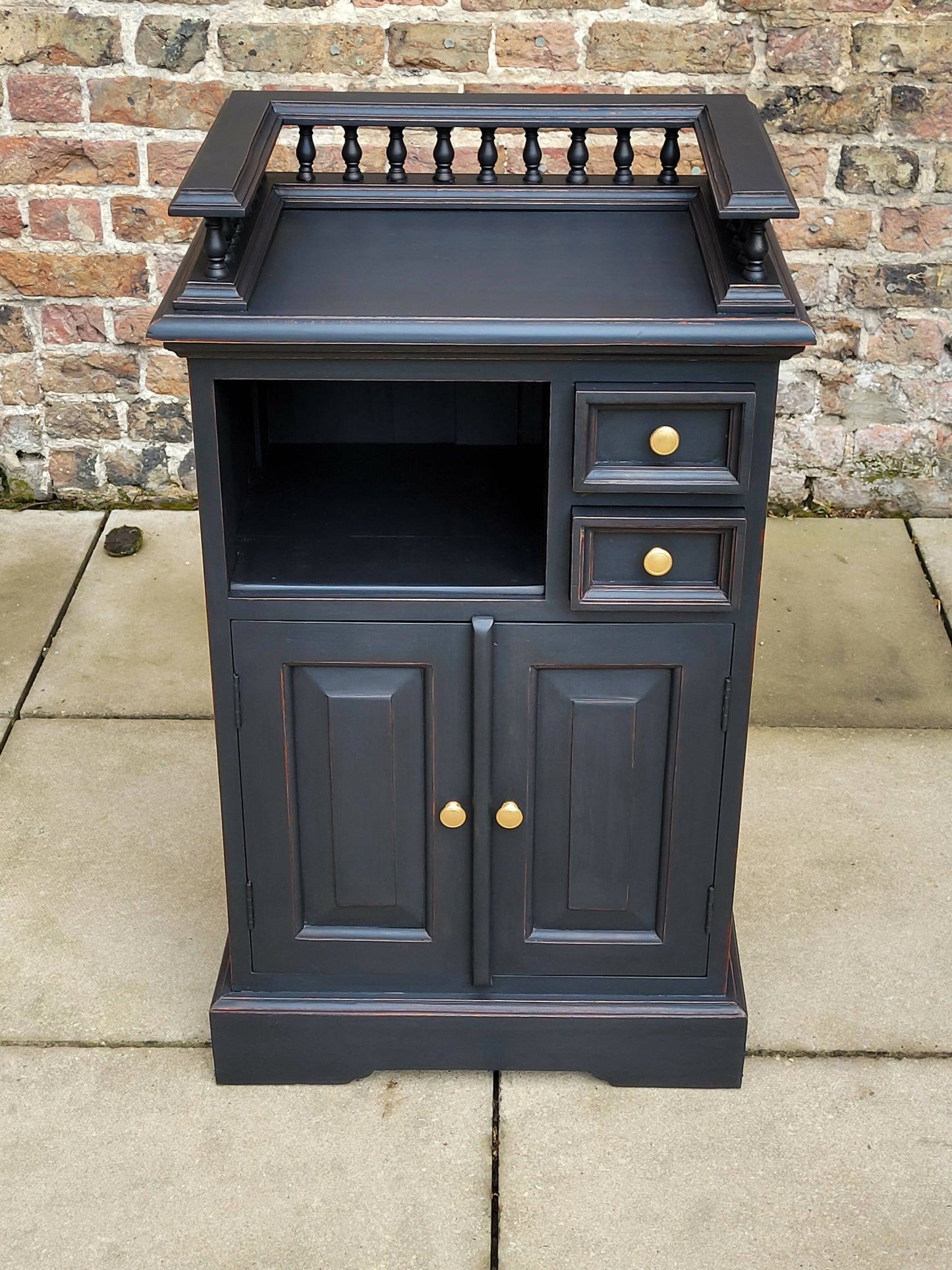 Navy Blue Vintage Kitchen Cupboard