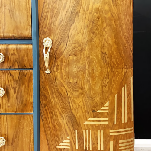 Vintage Nathan Drinks Cabinet, cocktail, Sideboard, Art Deco, Walnut - commission available