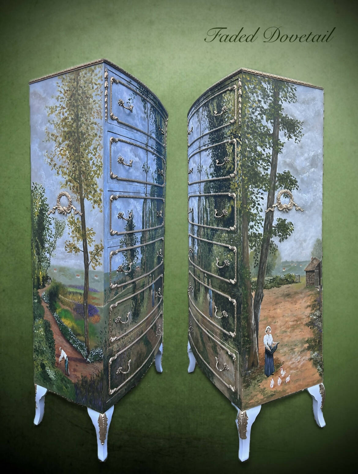 Camille Pissarro art deco drawers