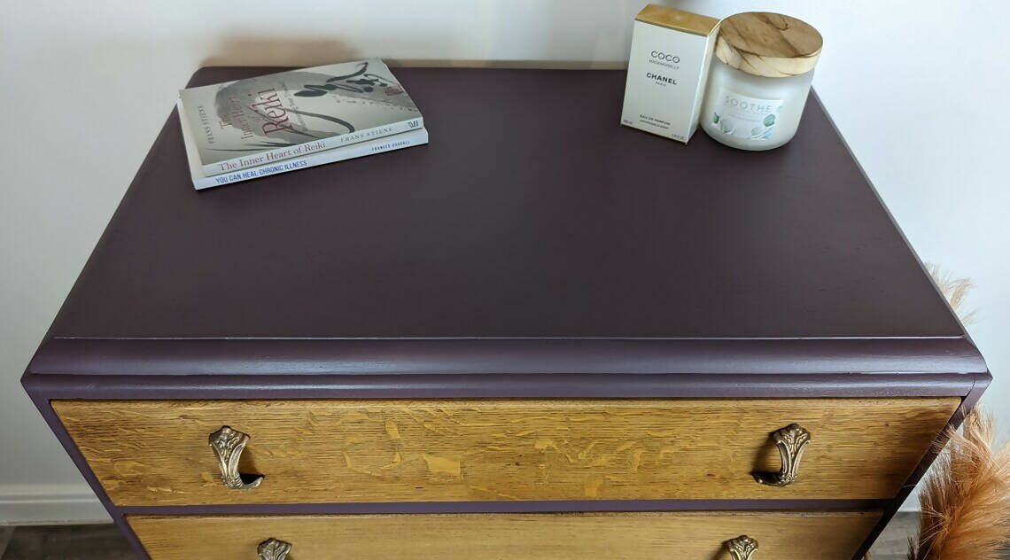 Hand painted vintage drawers.