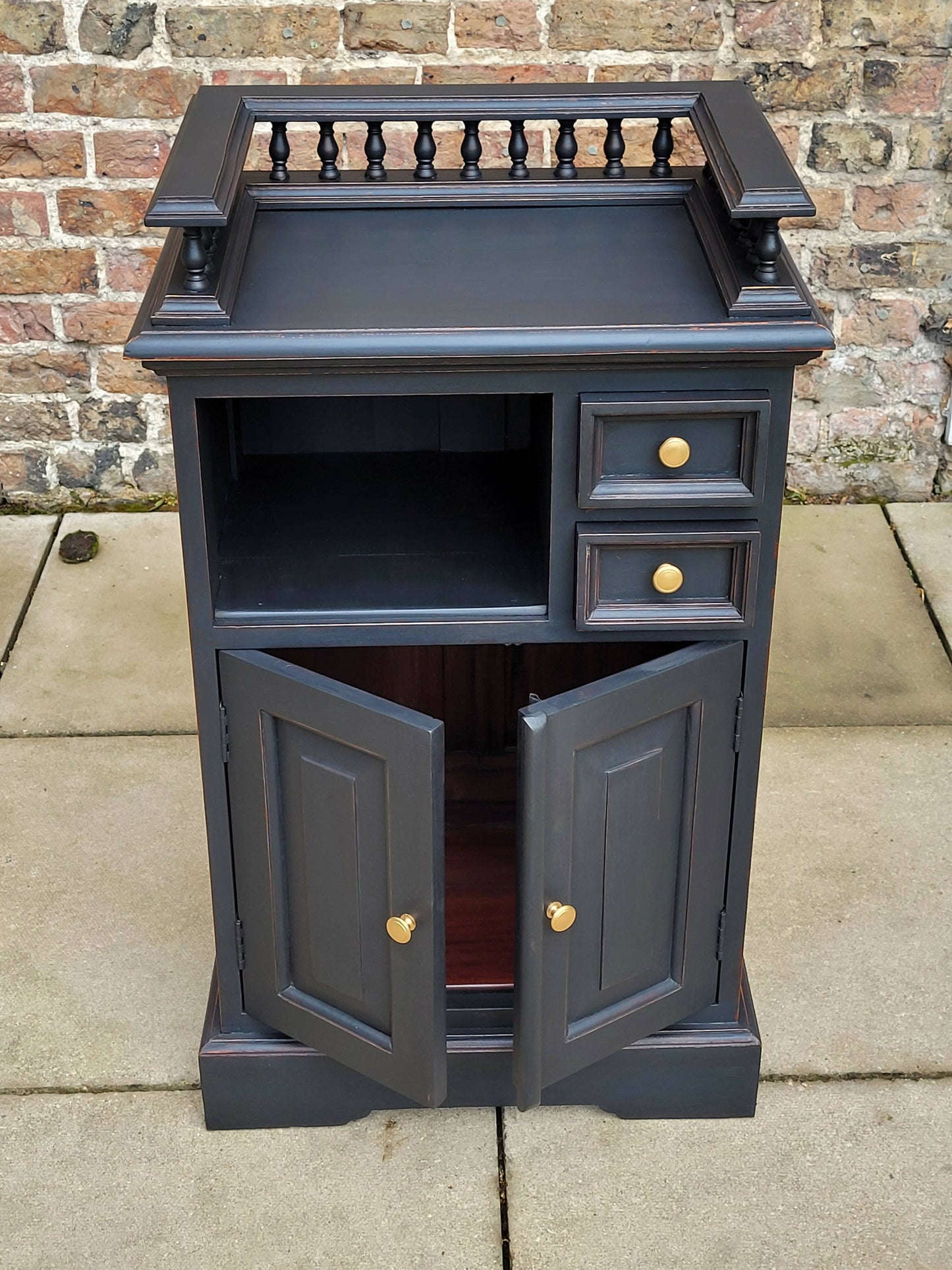 Navy Blue Vintage Kitchen Cupboard