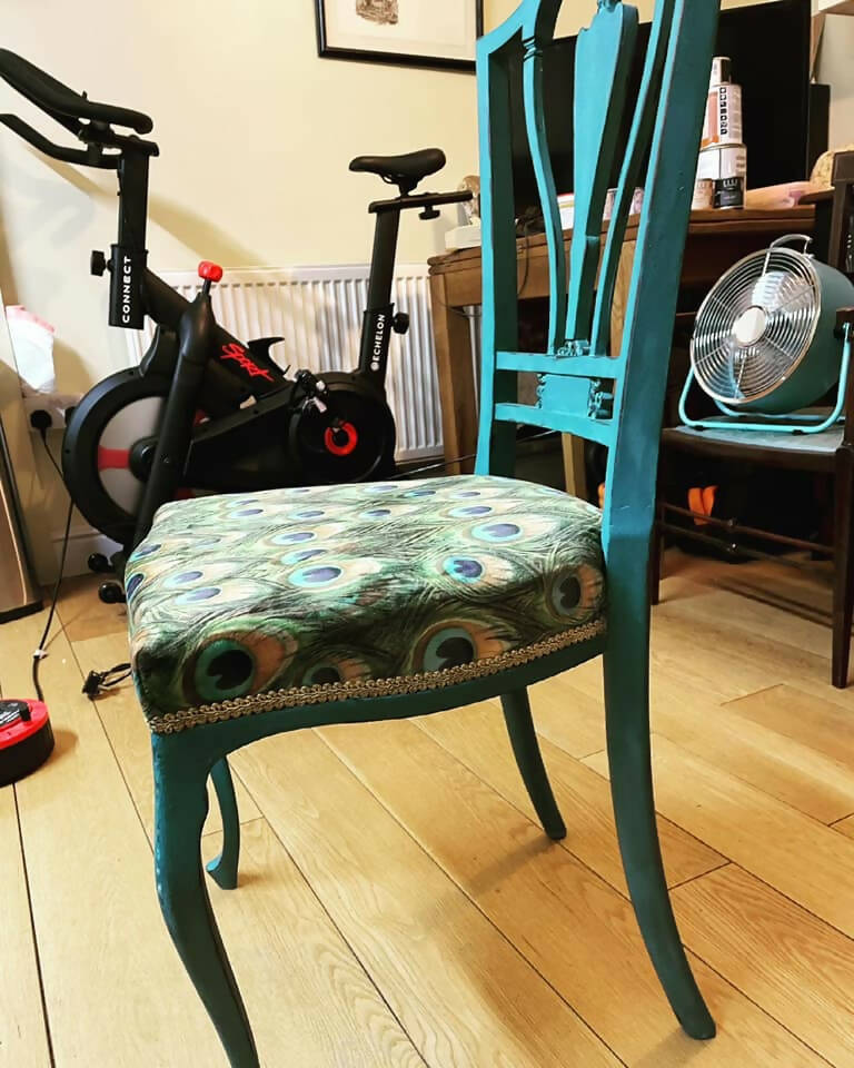 Antique Blue Occasional Chair