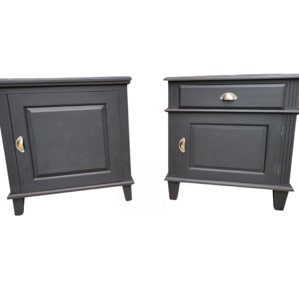 Pair of Wooden Vintage Kitchen Cabinets