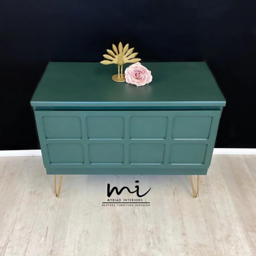MADE TO ORDER Green Nathan sideboard, tv unit, media console teak