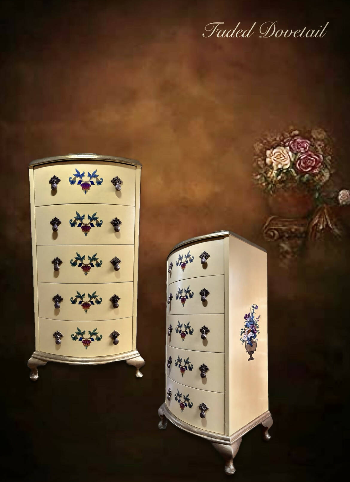 Venetian style chest of drawers