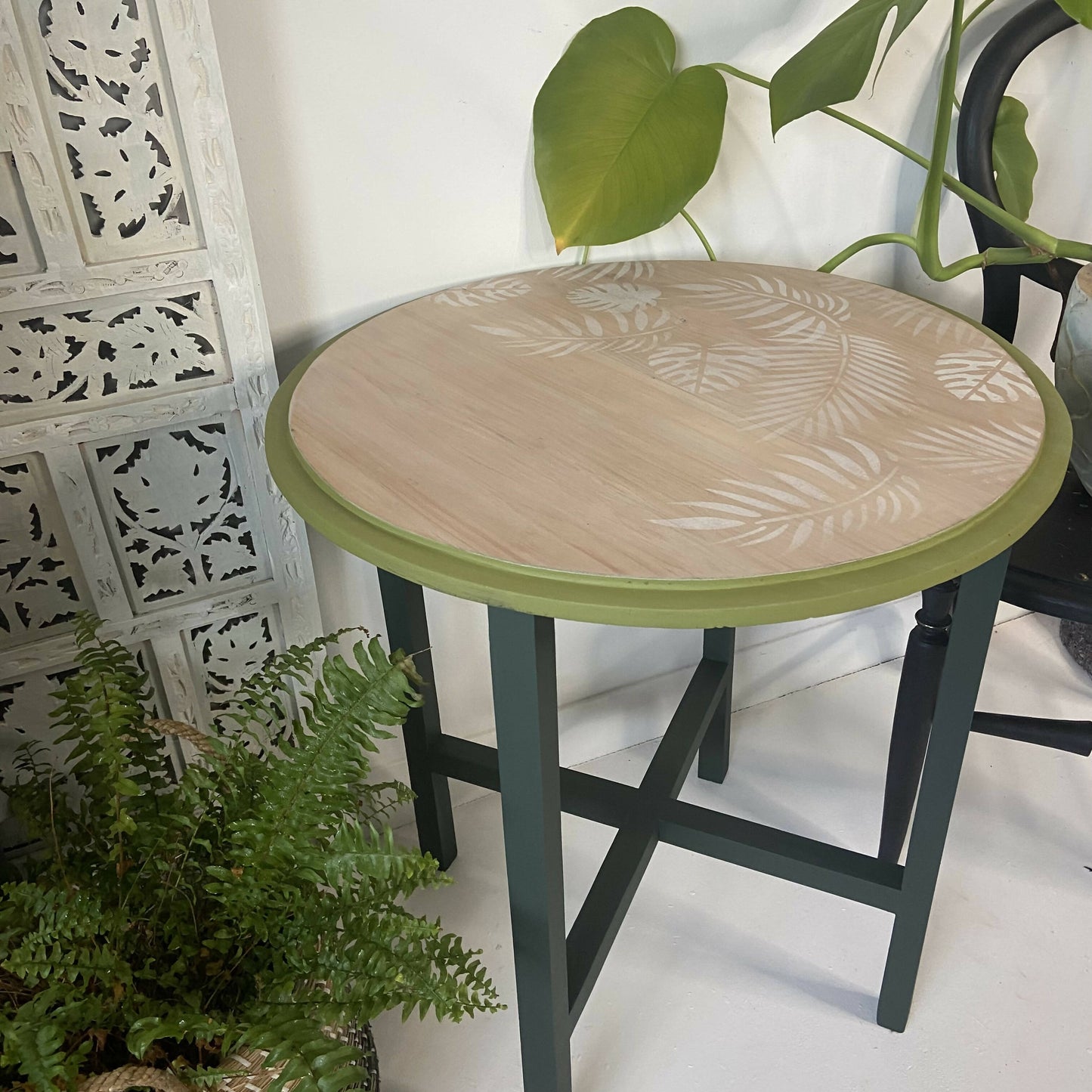 Mid Century Green Vintage Coffee Table