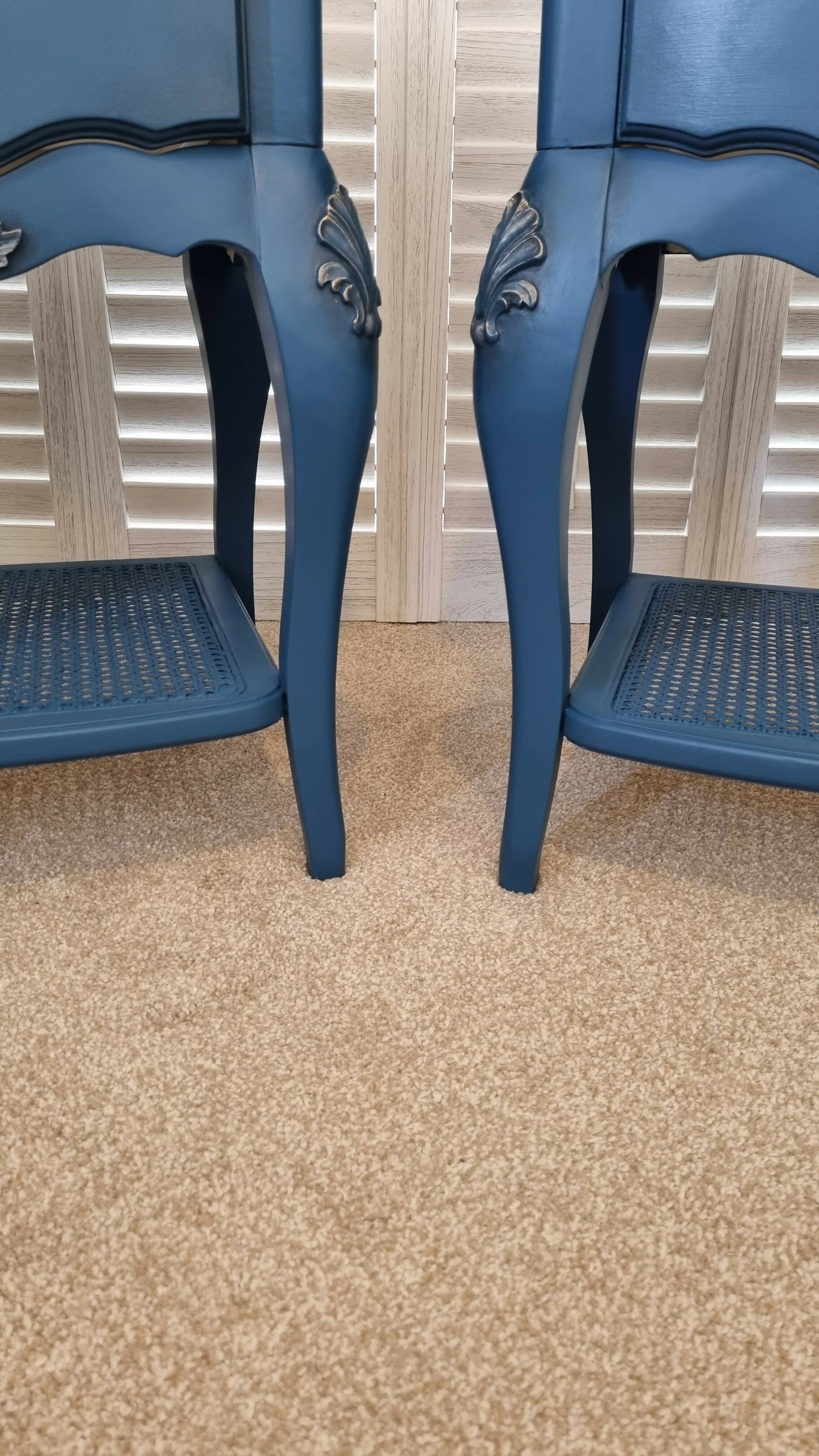 Pair of John Lewis french style bedside cabinets