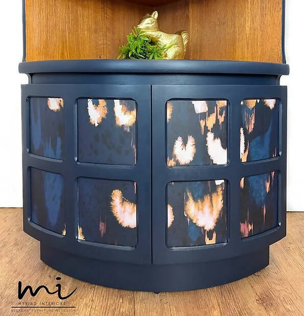 Nathan Corner Drinks Cabinet, Navy Blue