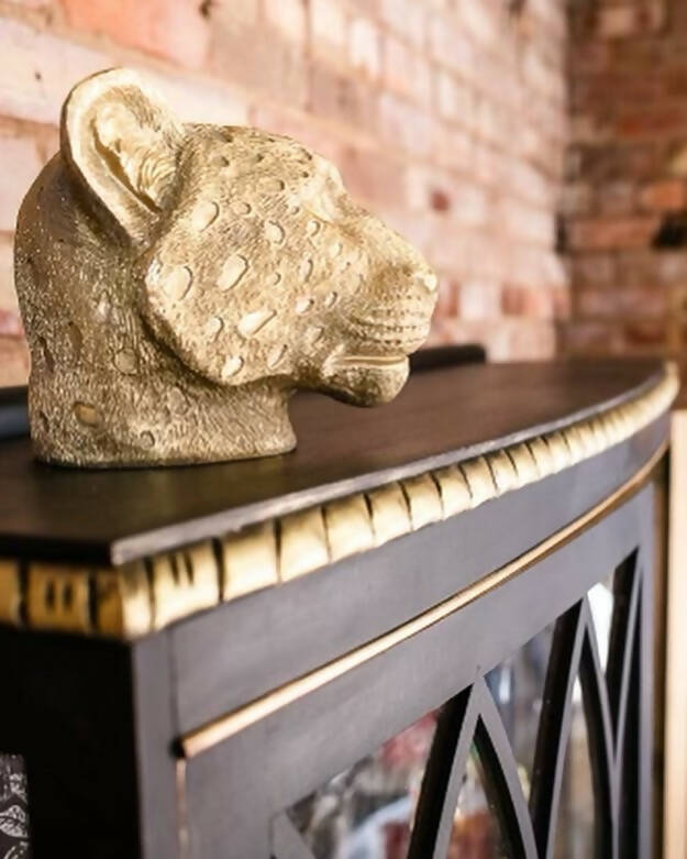 Black Art Deco Display Cabinet