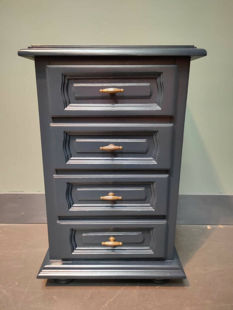 French Vintage Bedside Chest of Drawers