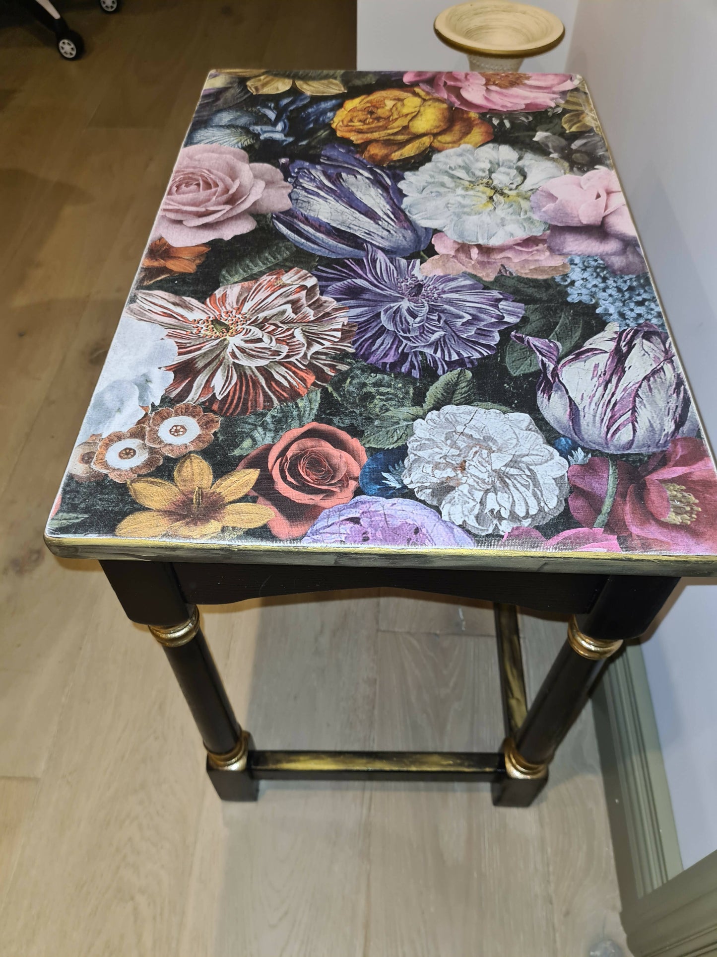 Ornate nest of 2 tables
