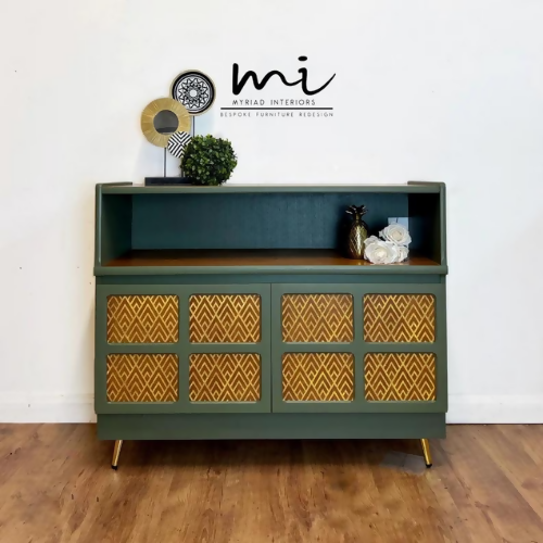 Made to Order Nathan Sideboard, media unit, tv stand, drinks cabinet, console, olive green, cupboard, retro, mid century modern