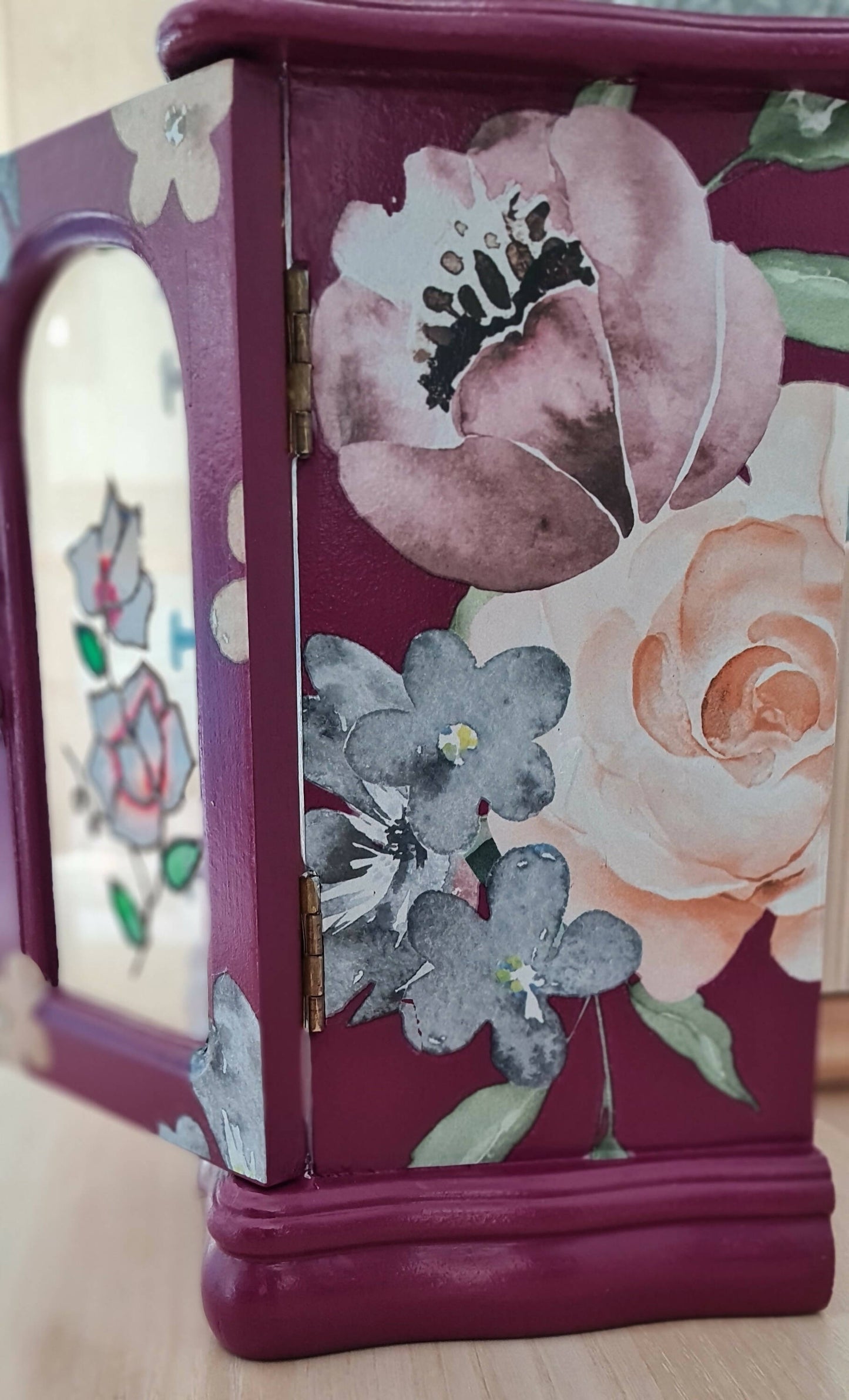 Floral Handpainted Jewellery Box