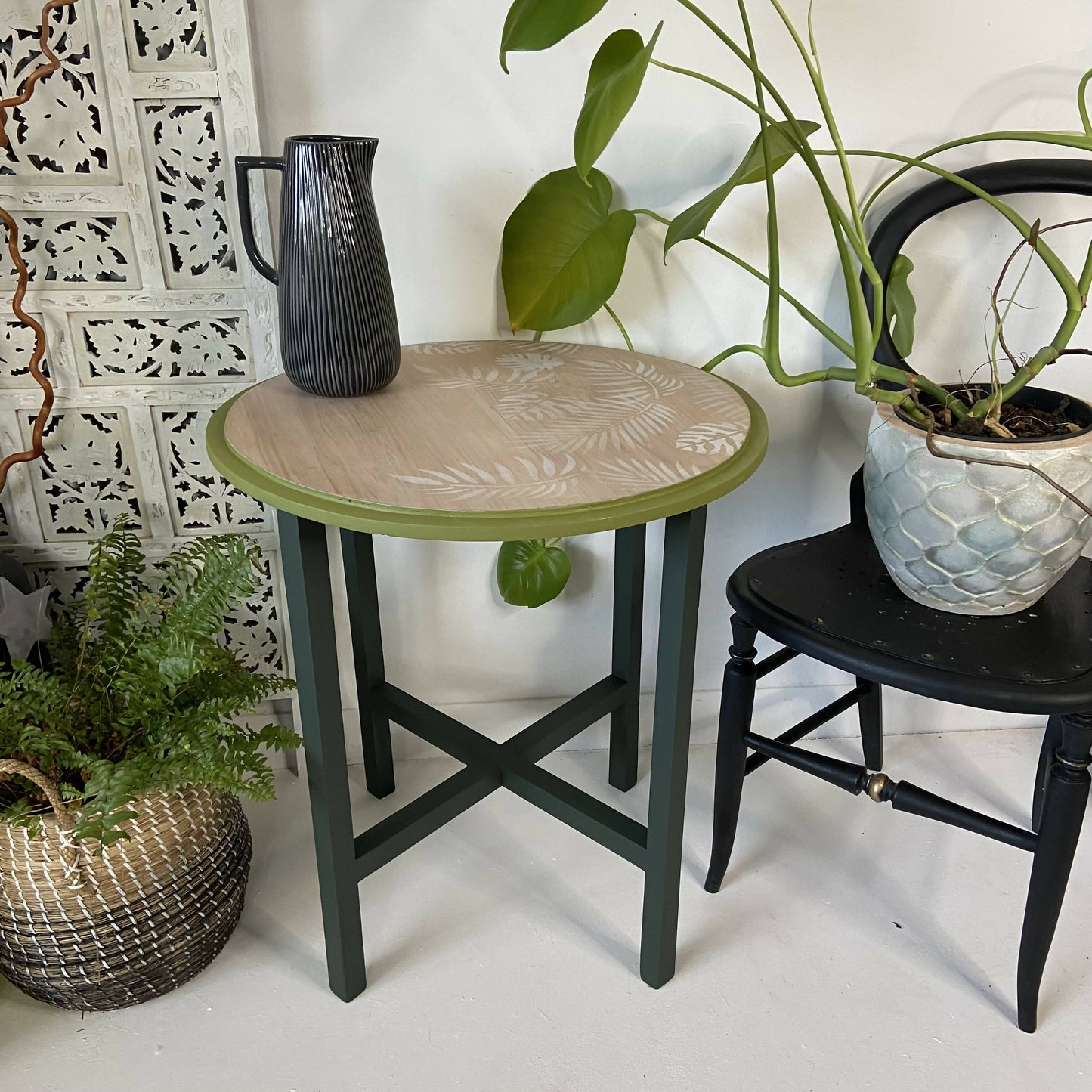 Mid Century Green Vintage Coffee Table