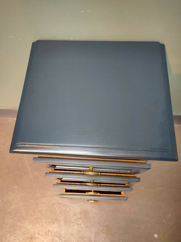 French Vintage Bedside Chest of Drawers