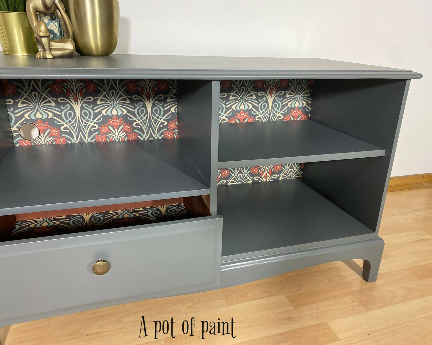 Stag vintage dark grey TV Stand / Cabinet