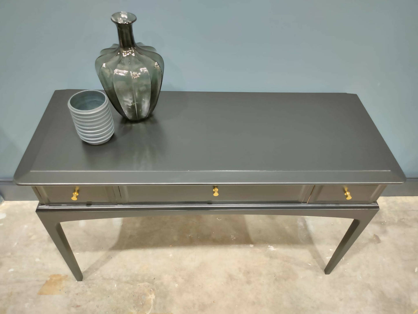 Vintage Black Stag Console Table