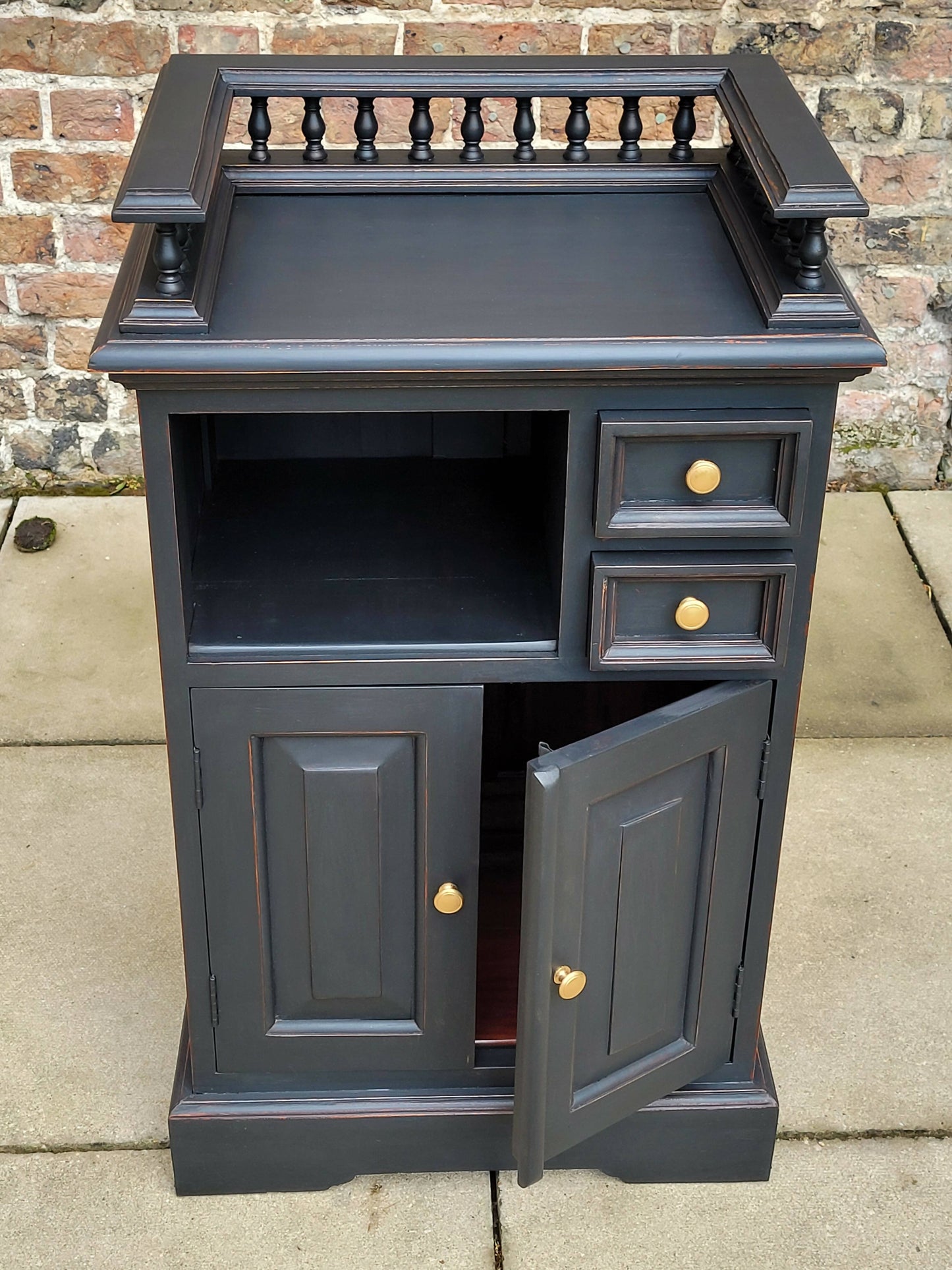 Navy Blue Vintage Kitchen Cupboard