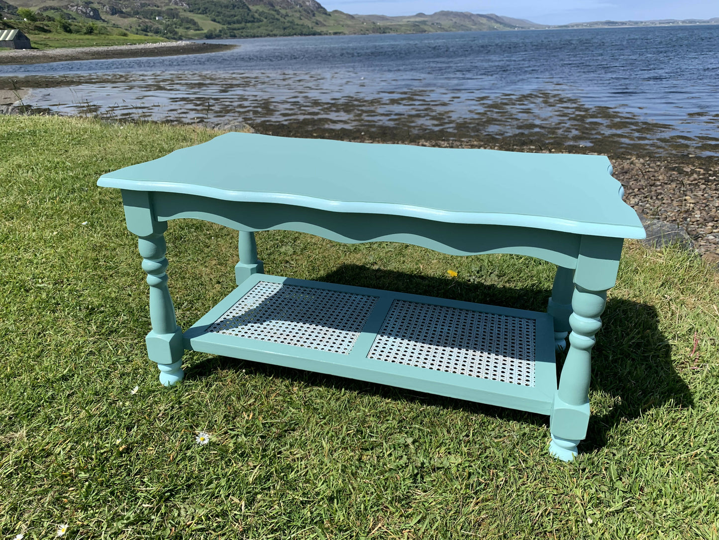 Blue Coastal Coffee Table