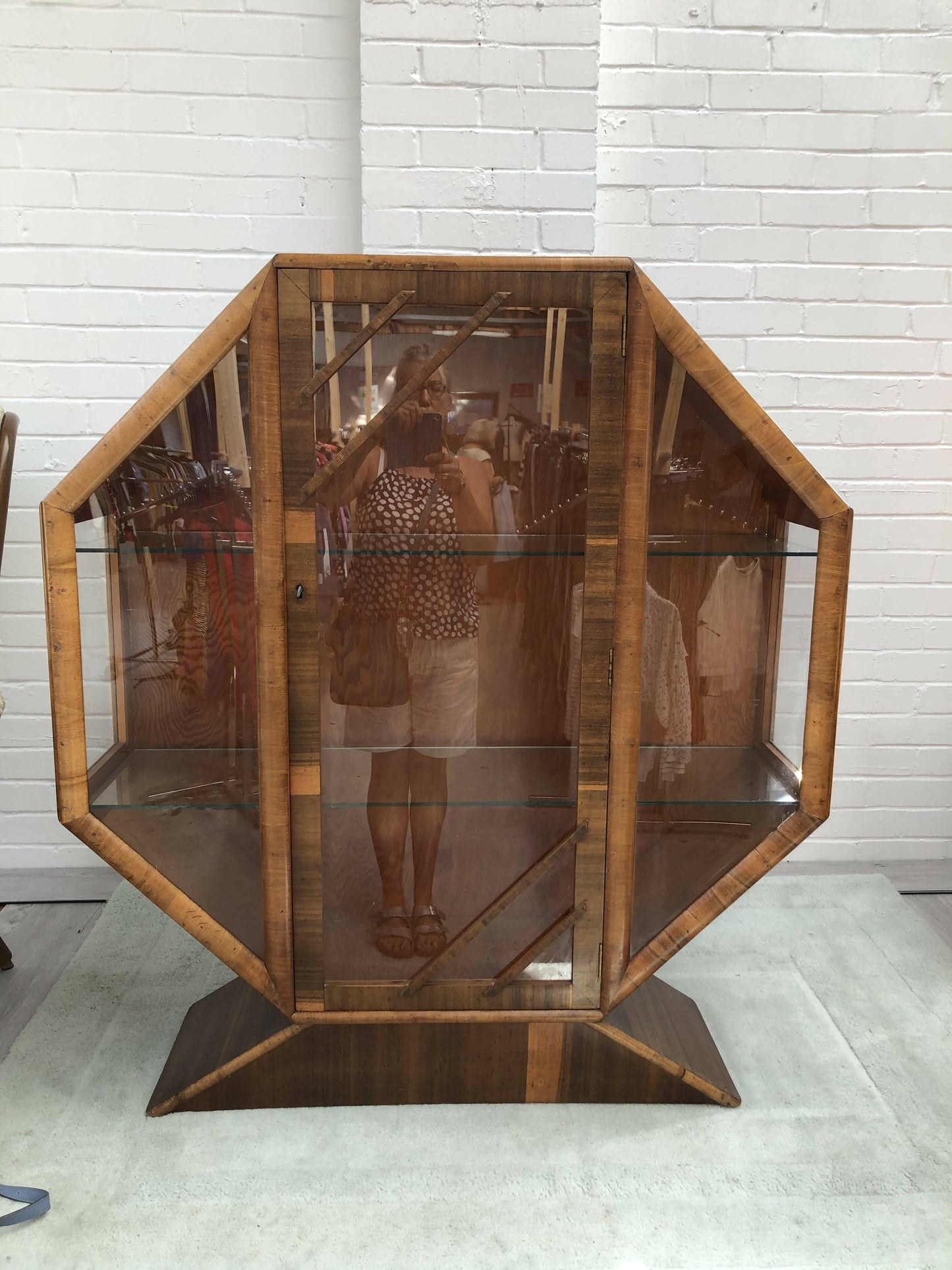 Art deco display drinks cabinet in original condition