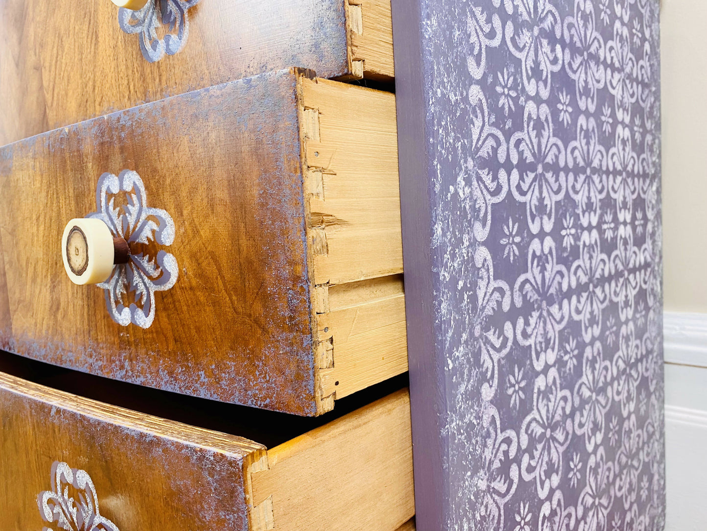 Small Walnut Bedroom Drawers