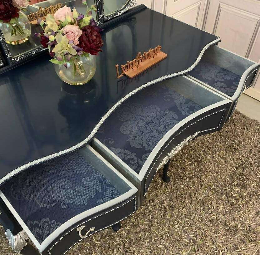 Vintage Carved Dressing Table