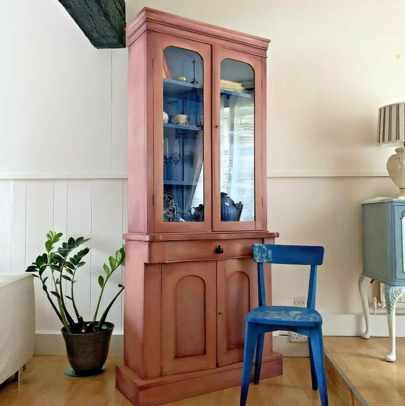 Victorian Bookcase Display Cabinet
