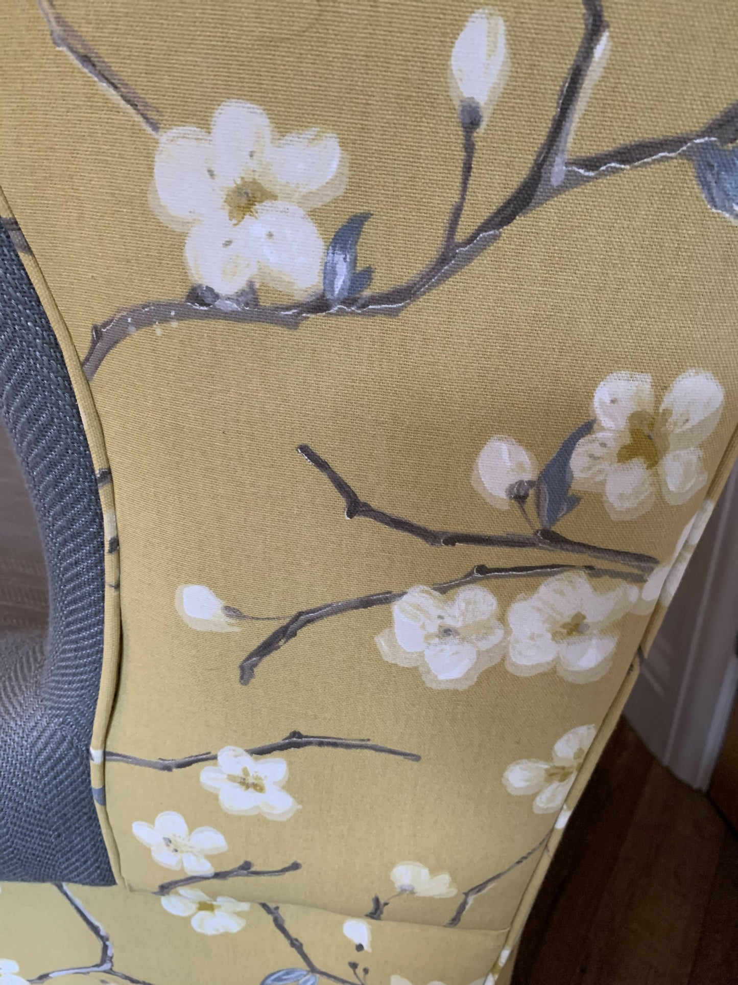 Reupholstered Vintage Winged Arm Chair