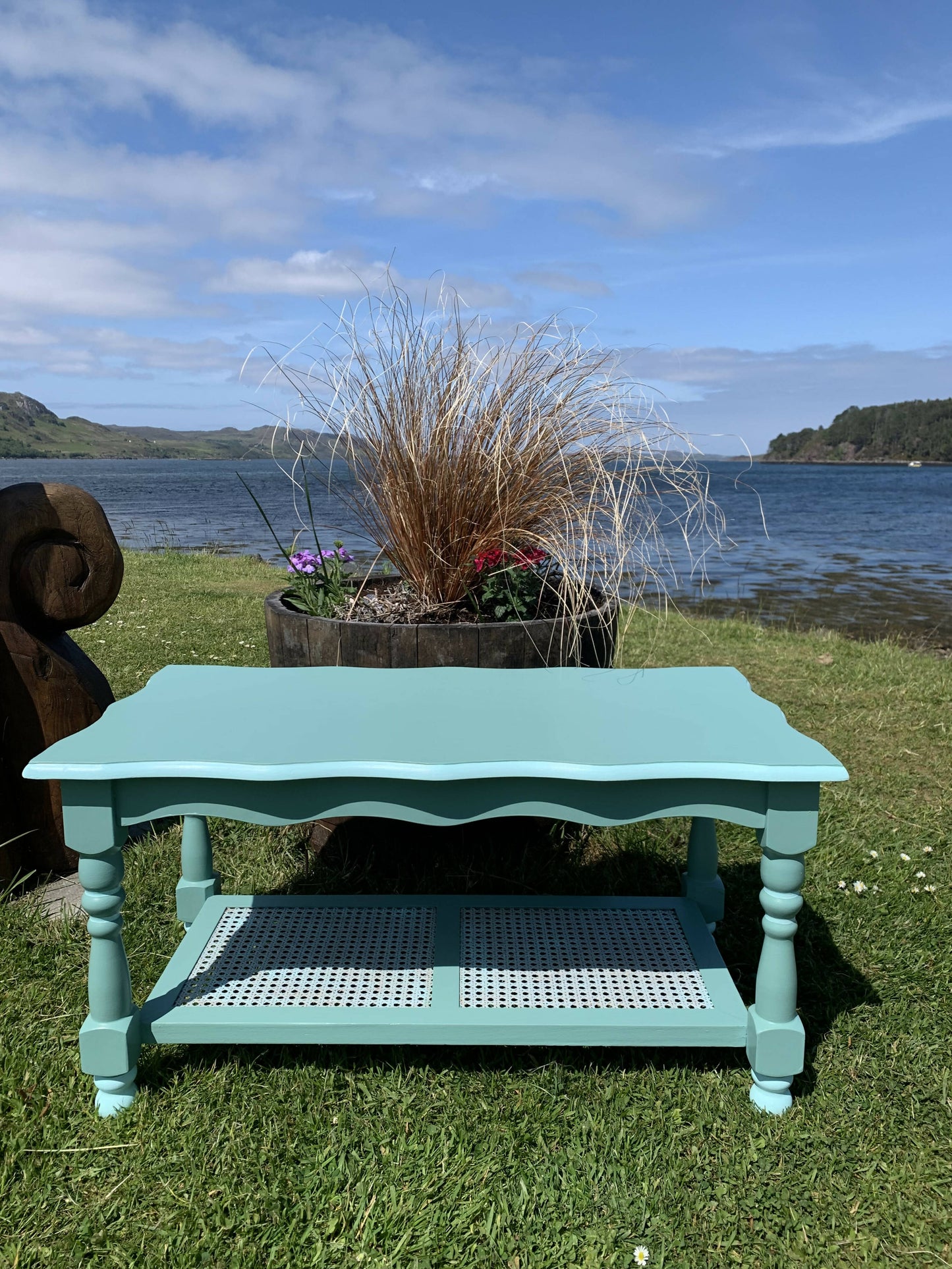 Blue Coastal Coffee Table