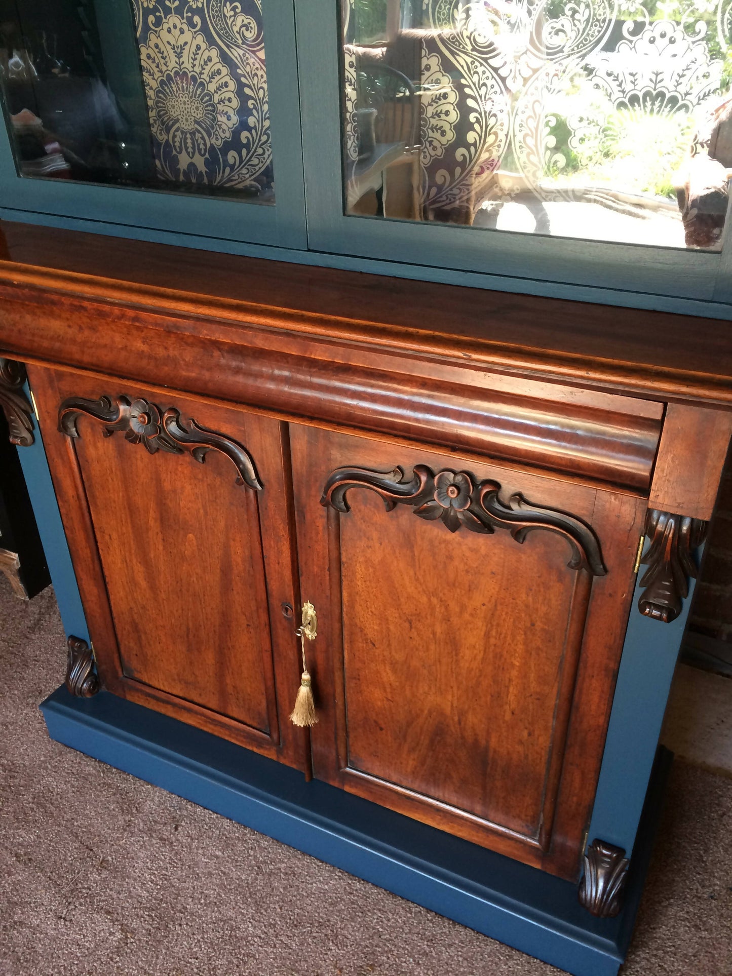 Antique Large Mahogany Dresser