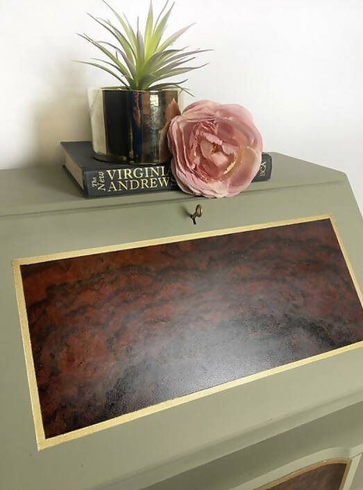 Petit Green Walnut Bureau