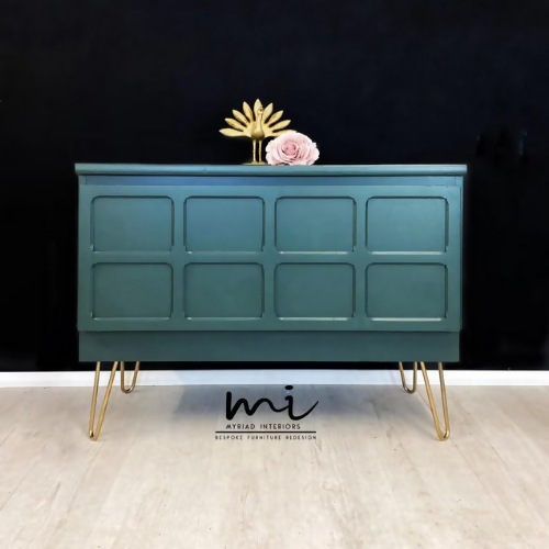 MADE TO ORDER Green Nathan sideboard, tv unit, media console teak