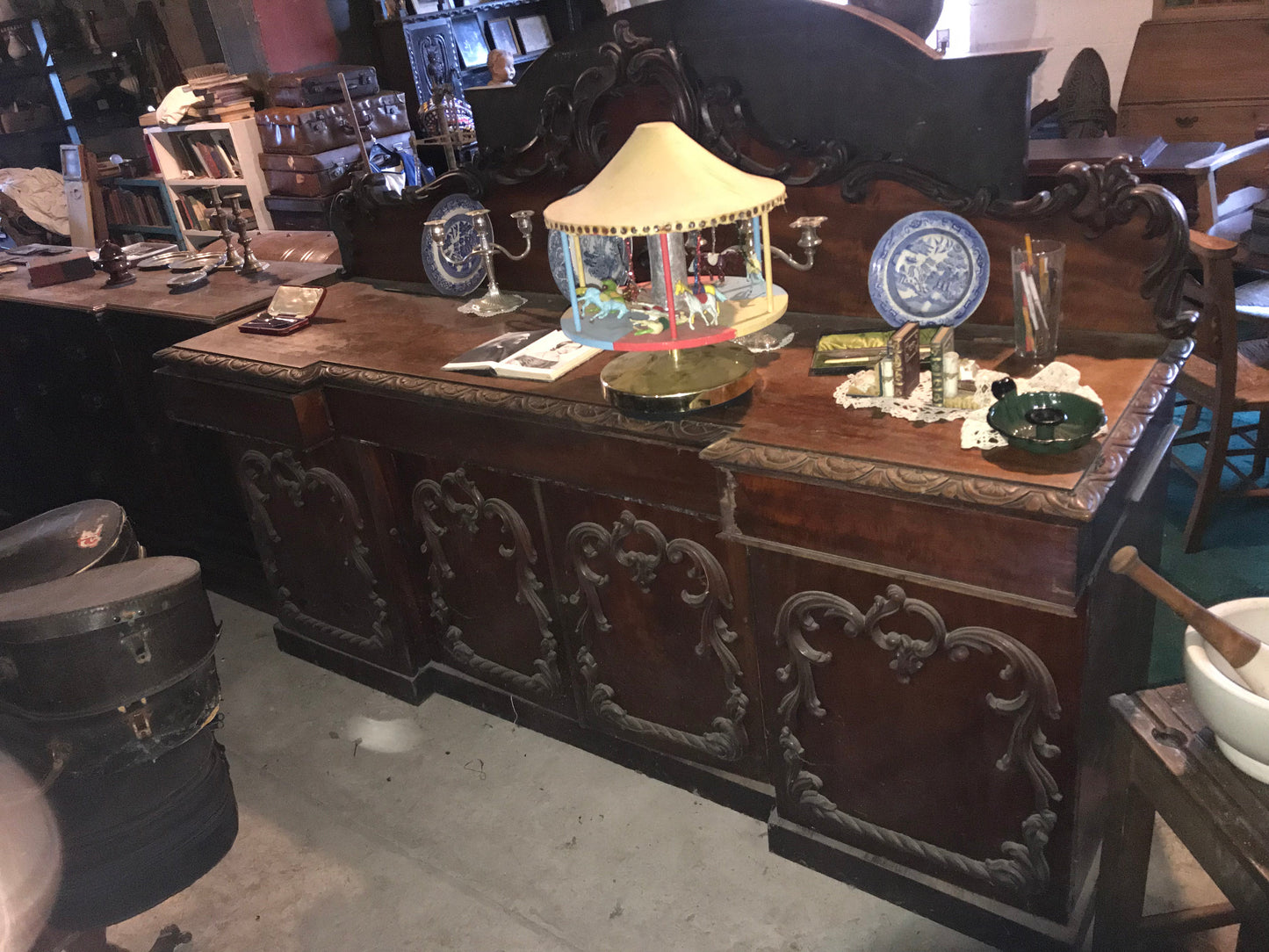 Large gothic sideboard