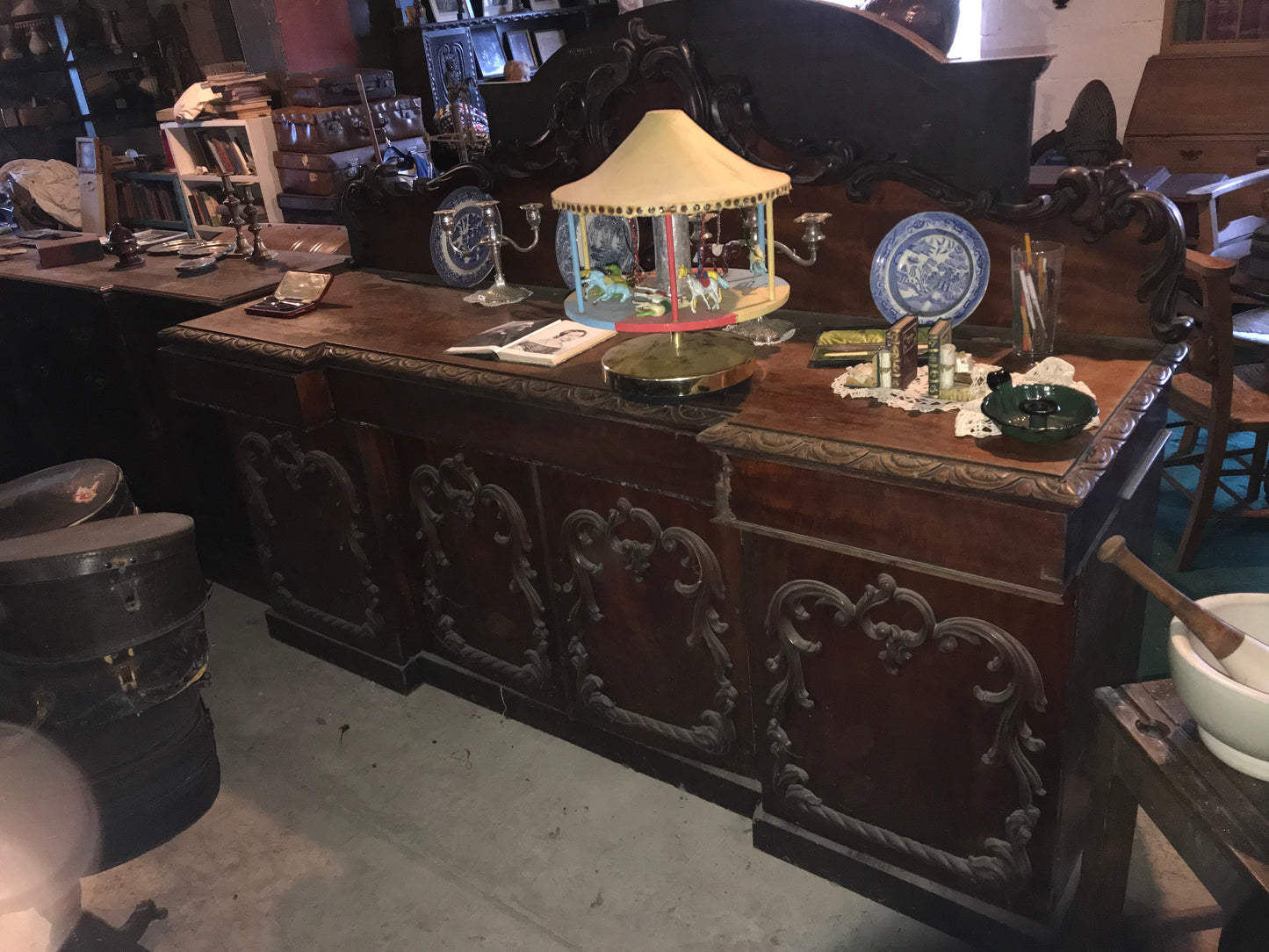 Large gothic sideboard