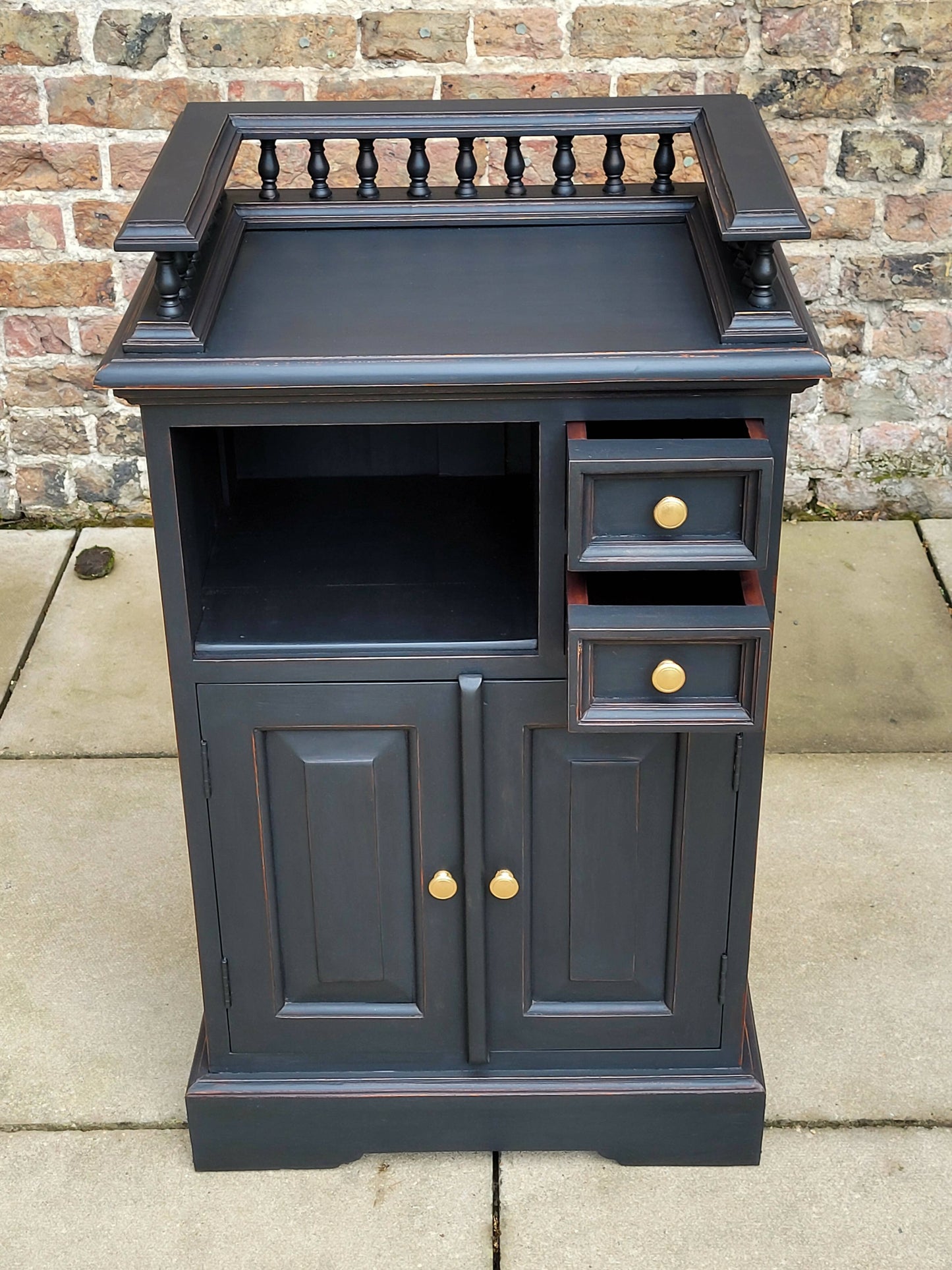 Navy Blue Vintage Kitchen Cupboard