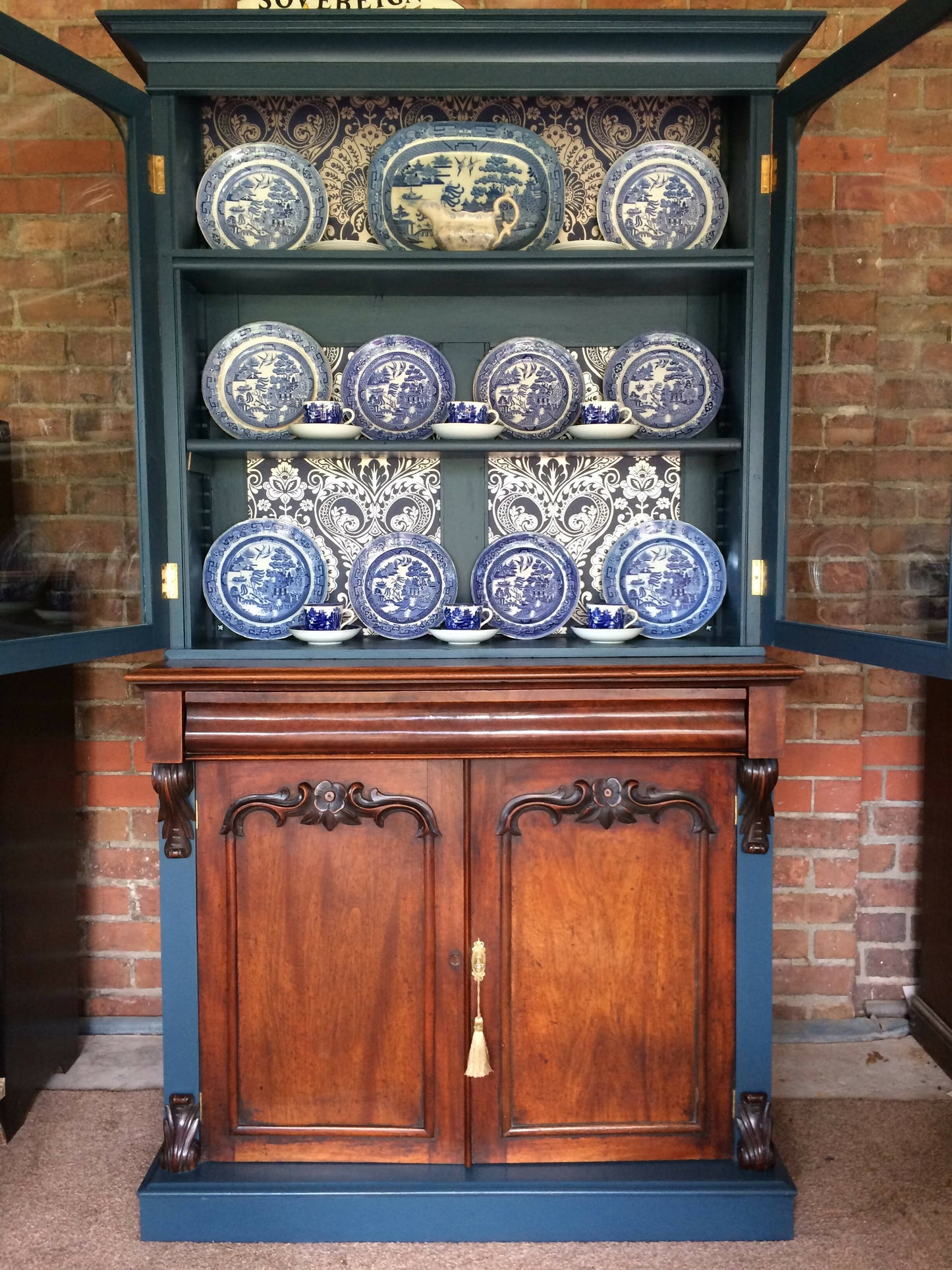 Antique Large Mahogany Dresser