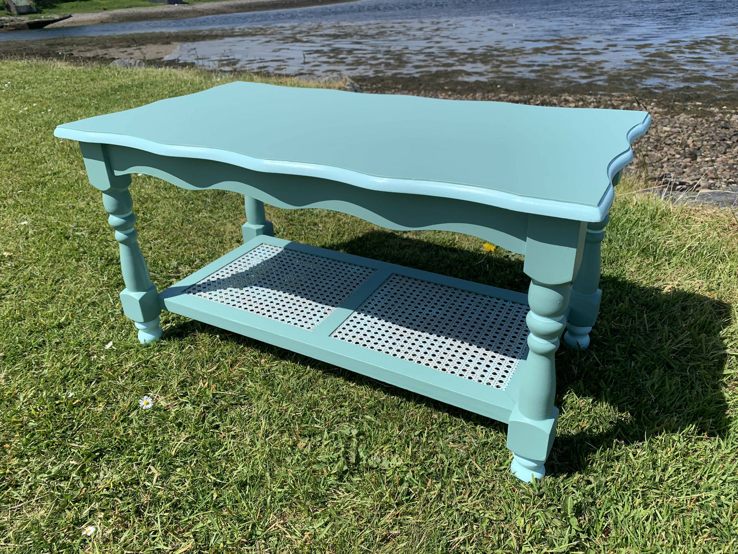 Blue Coastal Coffee Table