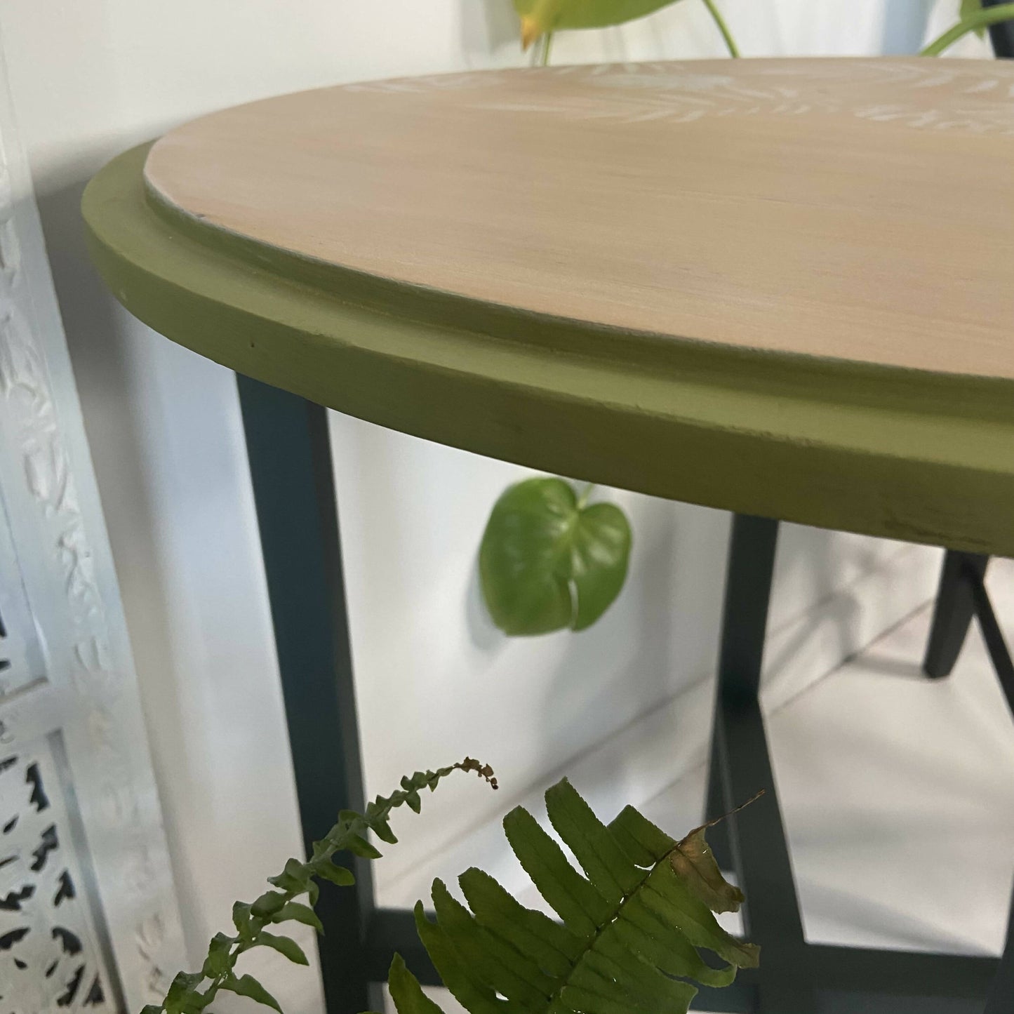Mid Century Green Vintage Coffee Table