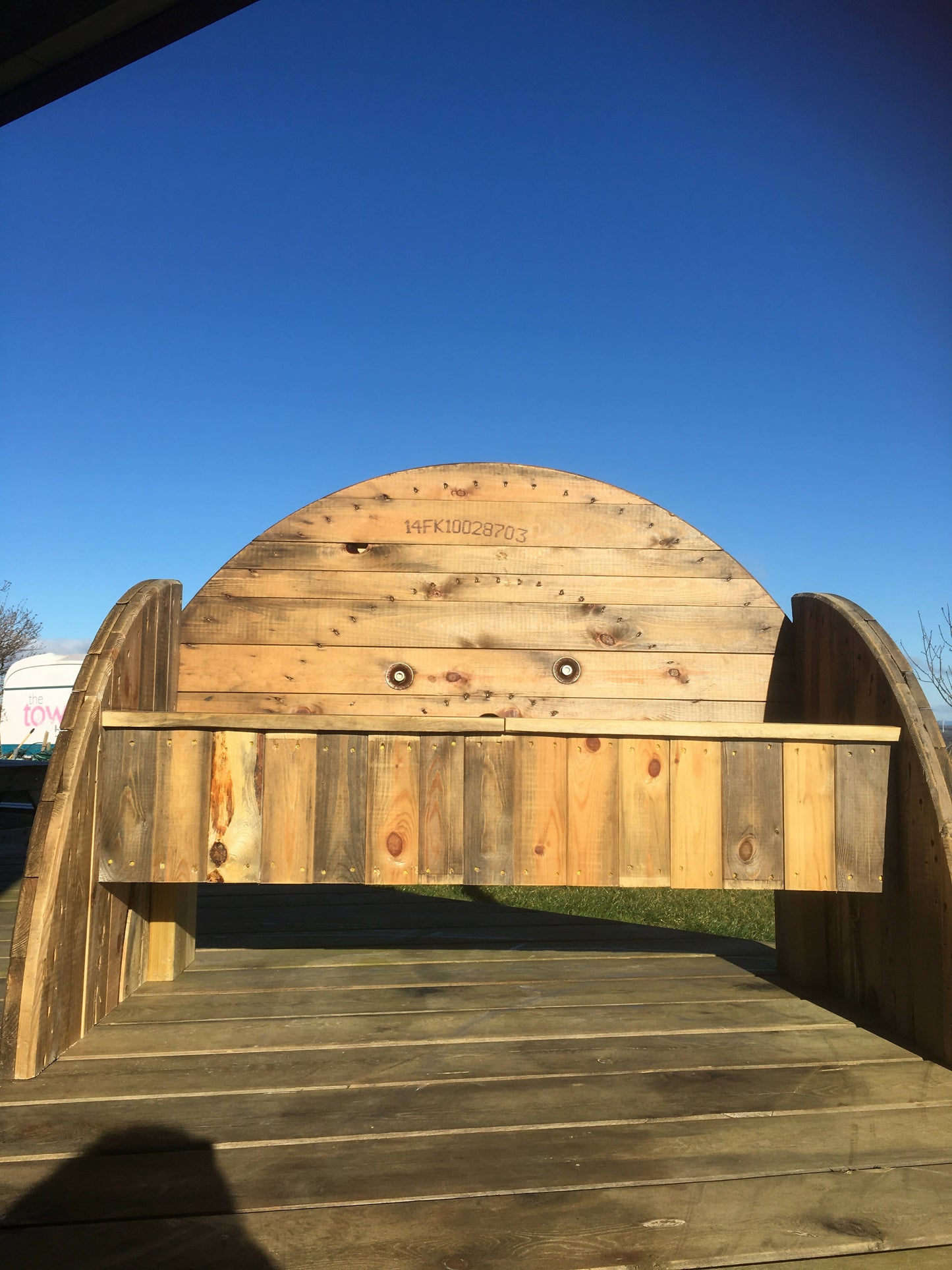 Rustic Cable Drum Seat