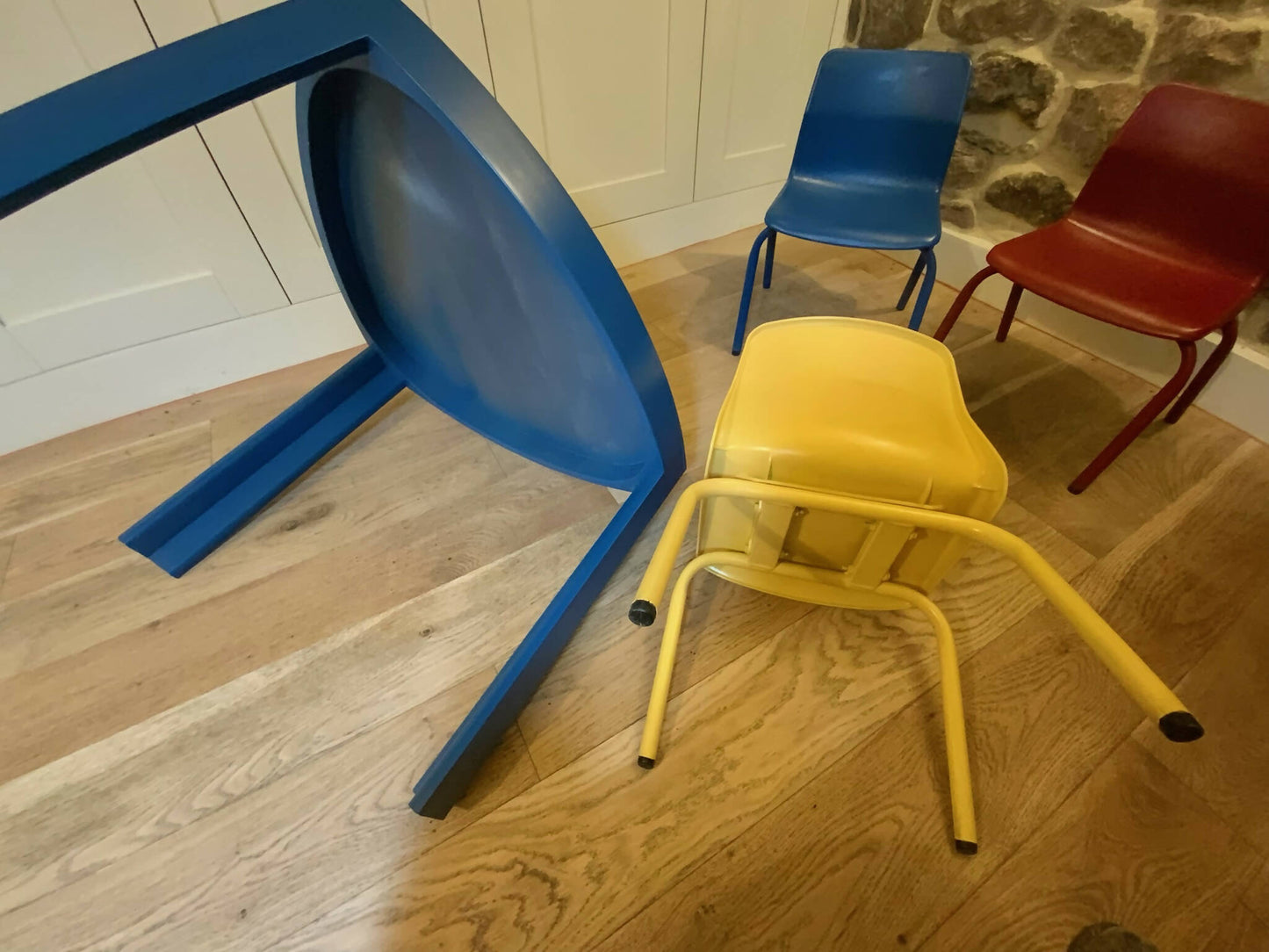 Kids play table and 3 chairs