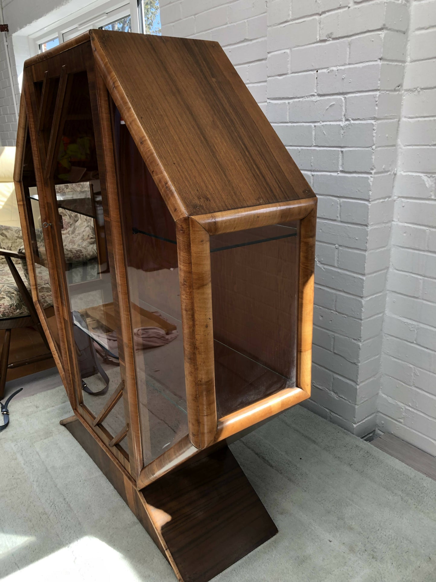 Art deco display drinks cabinet in original condition